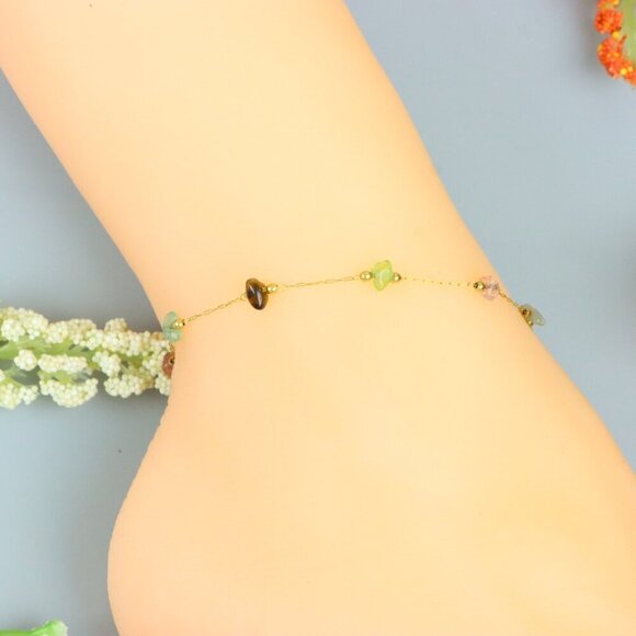 "Handmade Anklet – A Stylish Choice for Women, Thoughtful Gift Idea, EVCH1040 - Picture 1 of 9